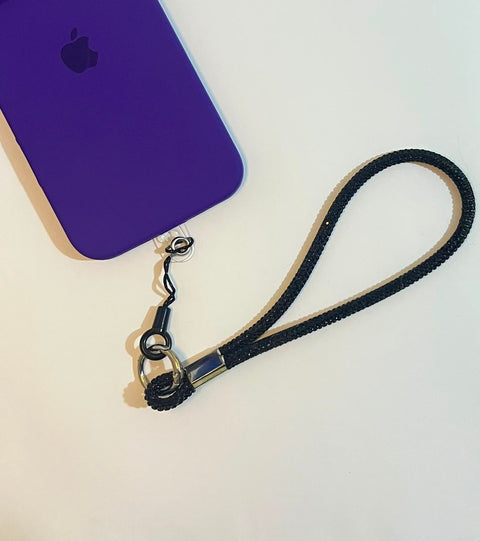 small-glitter-lanyard-black