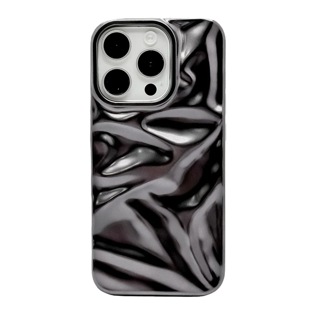 Aesthetic Wavy iPhone 12 Case - Front View