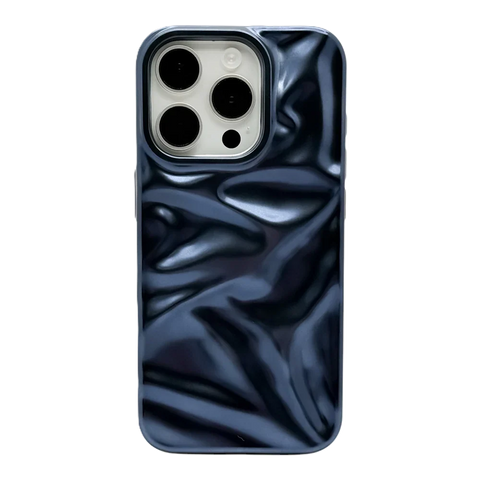 Aesthetic Wavy iPhone 14 Pro Case - Front View