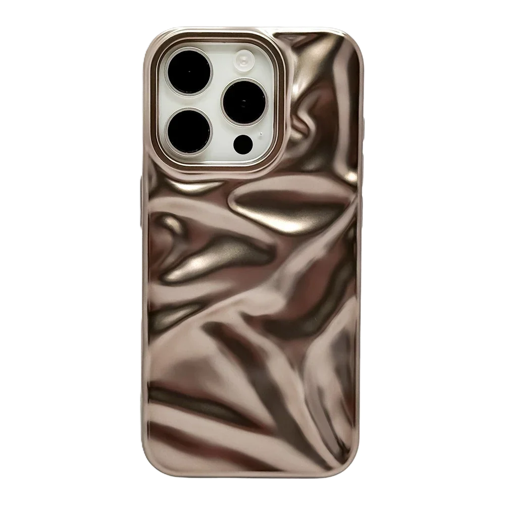 Aesthetic Wavy iPhone 16 Pro Case - Front View
