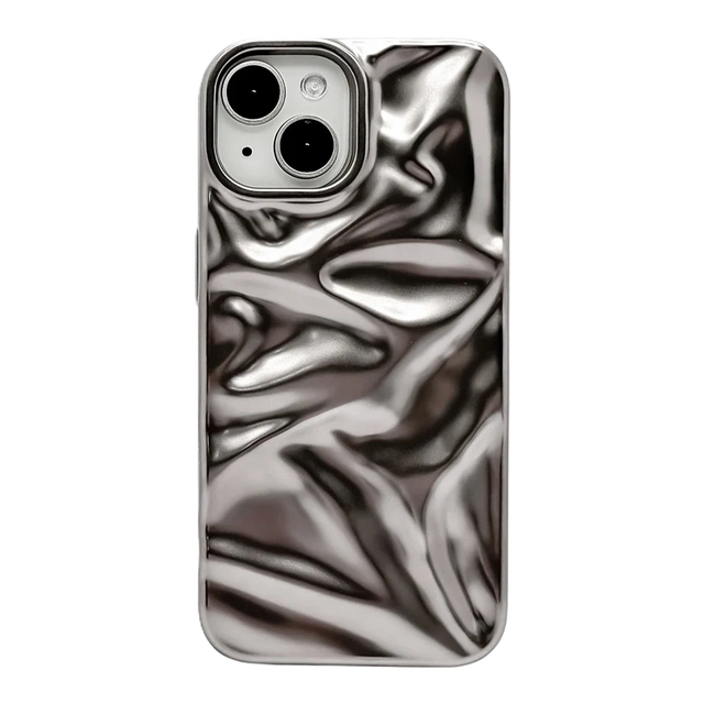 Aesthetic Wavy iPhone 15 Pro Case - Front View