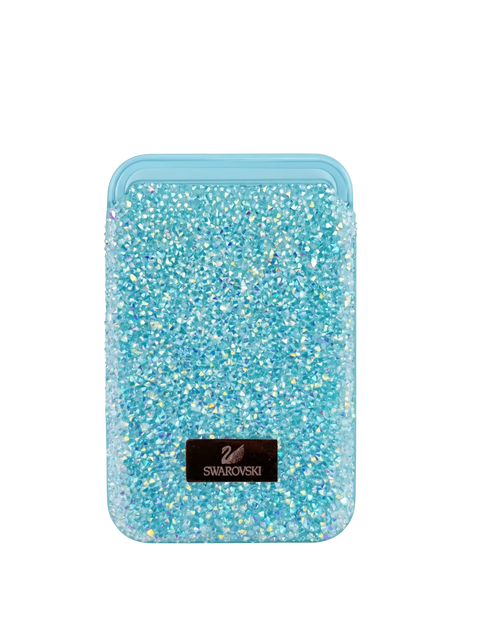 Swarovski MagSafe Wallet - Baby Blue